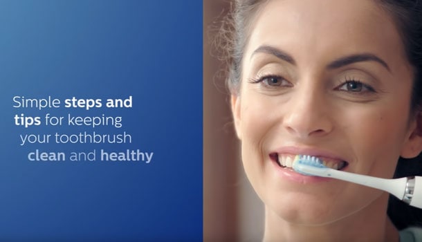 how to clean sonicare video